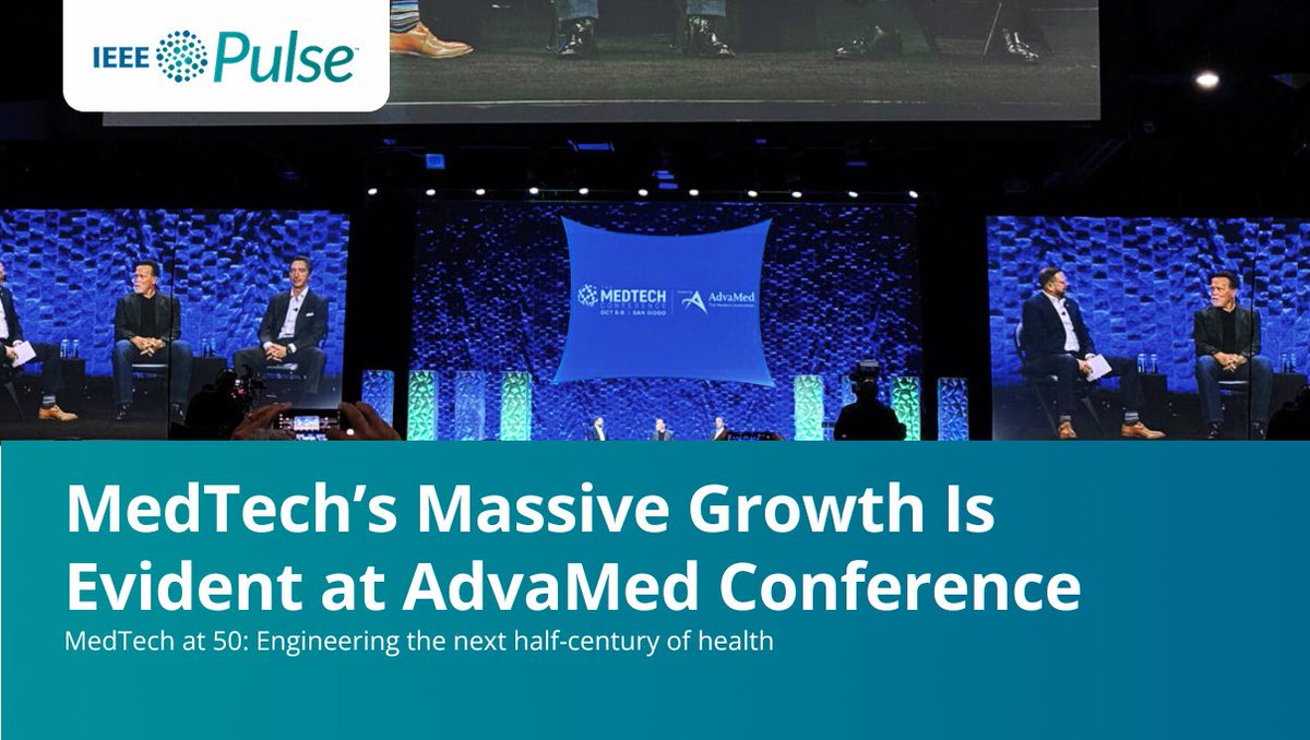 IEEEembs's tweet image. What happens when the biggest minds in medtech come together? 

Pulse Editor-in-Chief, Chad Andresen, shares key insights from the AdvaMed MedTech Conference.

Dive in: embs.org/pulse/articles…

#IEEE #EMBS #MedTech #Bioengineering #BiomedicalInnovation #STEM #AdvaMed