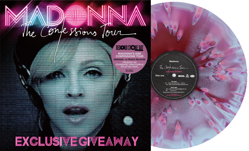 MadonnaUndergr's tweet image. MadonnaUnderground turns 20! Win The Confessions Tour vinyl (RSD exclusive). Follow us, email your full address + @handle before May 8: madonnaunderground@gmail.com
madonnaunderground.com/madonnaundergr…
#Madonna #theconfessionstour #Vinyl #madonnafans