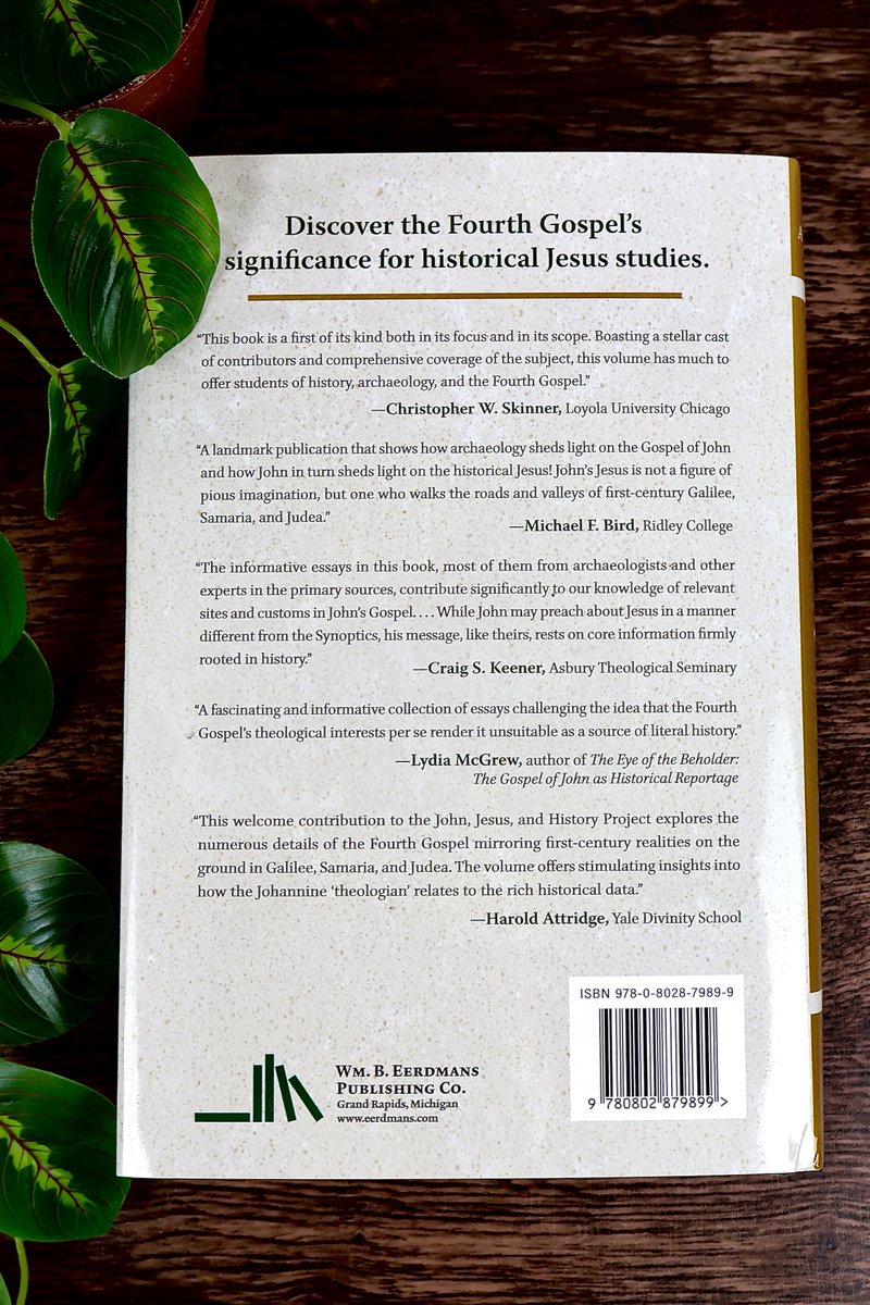 eerdmansbooks's tweet photo. Available now! 🎉 By challenging the longstanding critical bias against the Fourth Gospel’s historical content, this volume lays the groundwork for a new quest for the #HistoricalJesus— one that fully engages the Johannine account. Check it out! 📚 https://t.co/khYkMhZT95 https://t.co/dzK9aOdiCc
