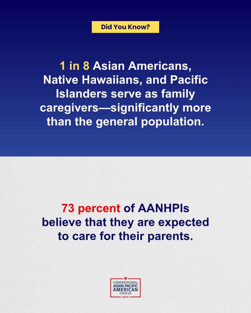 CAPAC's tweet photo. CAPAC is proud to announce our new Caregiving Task Force, led by @SenatorAndyKim &amp; @RepStricklandWA, to support AANHPI caregivers. 
  
This Task Force will focus on creating a caregiving support system that is affordable, accessible, and responsive to the needs of our community. https://t.co/YY1z6IxAdd