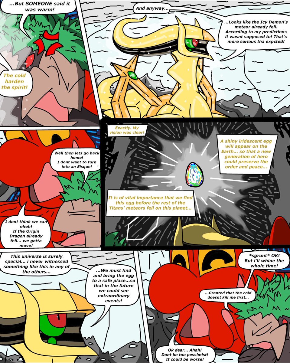 Paulbagnot's tweet photo. HERE’S THE FIRST PART OF THE PREQUEL OVA OF EVERY STORIES!!
#tlotiridescentegg (2/4) GOOD READ
#Pokémon #POKÉMONWINDSANDWAVES #Pokemon30thAnniversary #Pokemon30th #pokemonfanfic #pokemonlegendsarceus #pokemonau #arceus #relicanth #magcargo #avalugg https://t.co/qX3R2US13i