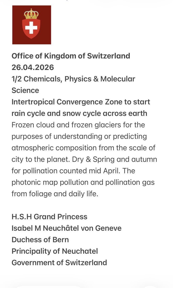 Government Kingdom of Switzerland⛨ tweet media