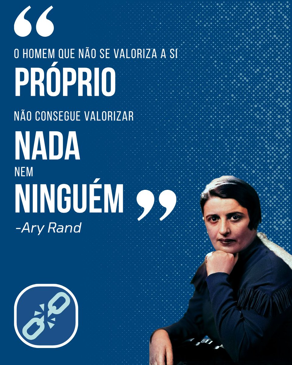 NadaRadical's tweet photo. Valorizar-se não é arrogância. É reconhecer que a própria vida, razão e escolhas importam. Sem isso, torna-se difícil defender qualquer valor no mundo. #AynRand https://t.co/nKJnH0OzQi