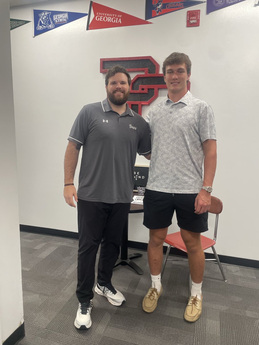 After a great conversation with <a href="/CoachGreeneOL/">Brian Greene</a>, I am blessed to receive an offer to play offensive line at <a href="/MercerFootball/">Mercer Football</a>!! #AGTG <a href="/KoachTaylor/">Coach Joel Taylor 🏈</a> <a href="/Roadclosed95/">Michael Holmes</a> <a href="/JRowl23/">Coach Jim Rowland, Ed.S</a> <a href="/PikeFBRecruits/">PIKE CO FOOTBALL RECRUITING</a> <a href="/willyMtheo54/">Will Theofanopoulos</a>