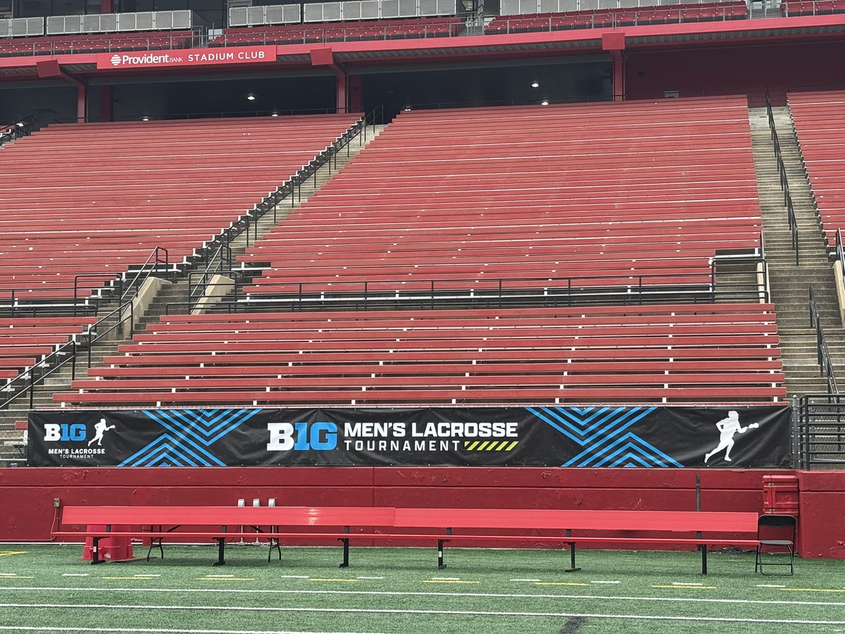 jozer07's tweet photo. SHI Stadium will host the men’s @B1GLacrosse Tournament starting on Thursday. Looking forward to being media coordinator for my 3rd overall #B1GTourney

Signage going up and game notes being printed today! https://t.co/eWsFPu6gMj