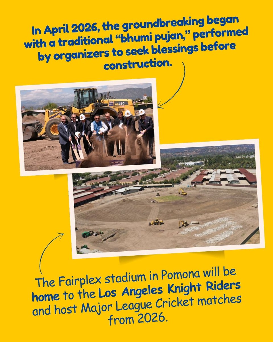 abroadclubs's tweet image. As we all know, cricket is part of the Olympics, and it’s coming to LA’28 🏏🏅

A Brand New stadium in Pomona, California will host all matches (T20, men + women). Big step for cricket going global 🌍

#la28 #Olympics 

Checkout the post below for more 👇