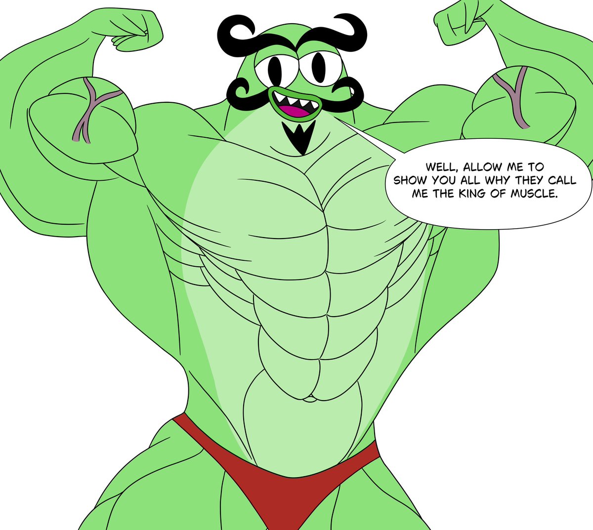 Omegalizard2000's tweet image. Master Udon has arrived to show the crowd why he's the king of muscle. With his massive body and flashy poses, there's a chance that he's going to take home the gold. SpongeBob is owned Viacom. #muscle #SpongeBob #furry #bodybuilder