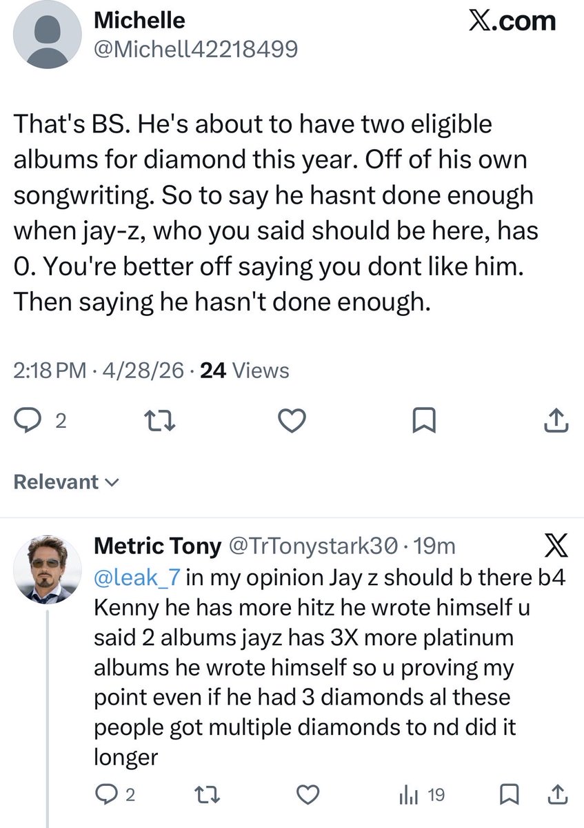 Metric Tony tweet media