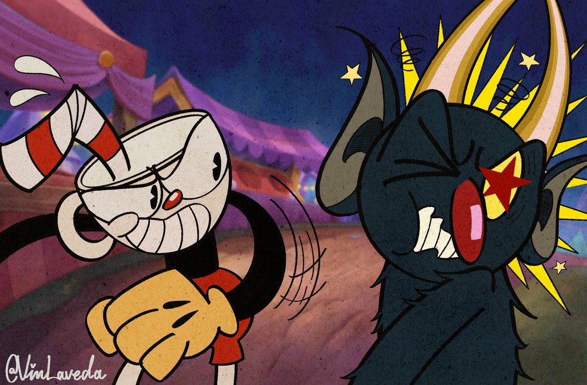 VinLaveda's tweet image. He ain’t too worried about it #thecupheadshow #cuphead #cupheadthedevil #cupheadfanart