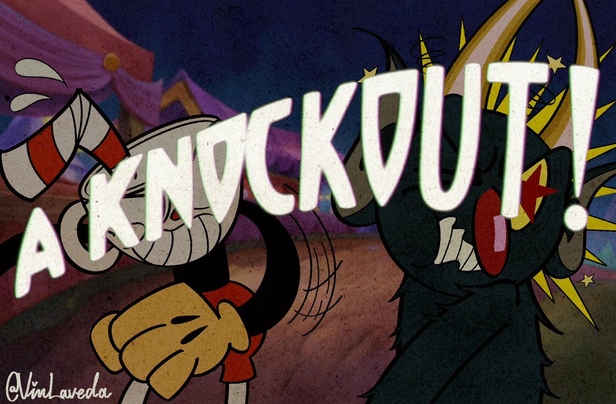VinLaveda's tweet image. Knockout version! #thecupheadshow #cuphead