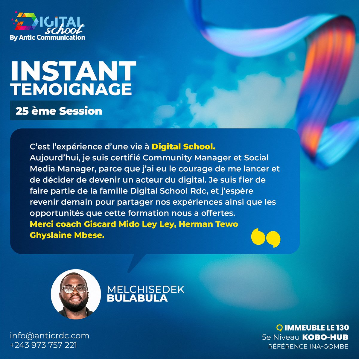 DigitalSch2's tweet photo. Ils ont commencé avec une simple envie d’apprendre..
Aujourd’hui, ils écrivent leur propre histoire dans le digital.

🎓 Avec #DigitalSchool transforme toi aussi ton potentiel en compétences concrètes.

📅 Prochaine session: 18 mai au 05 juin 2026.
Frais d’inscription à 10$ Only https://t.co/edjHvwenSr