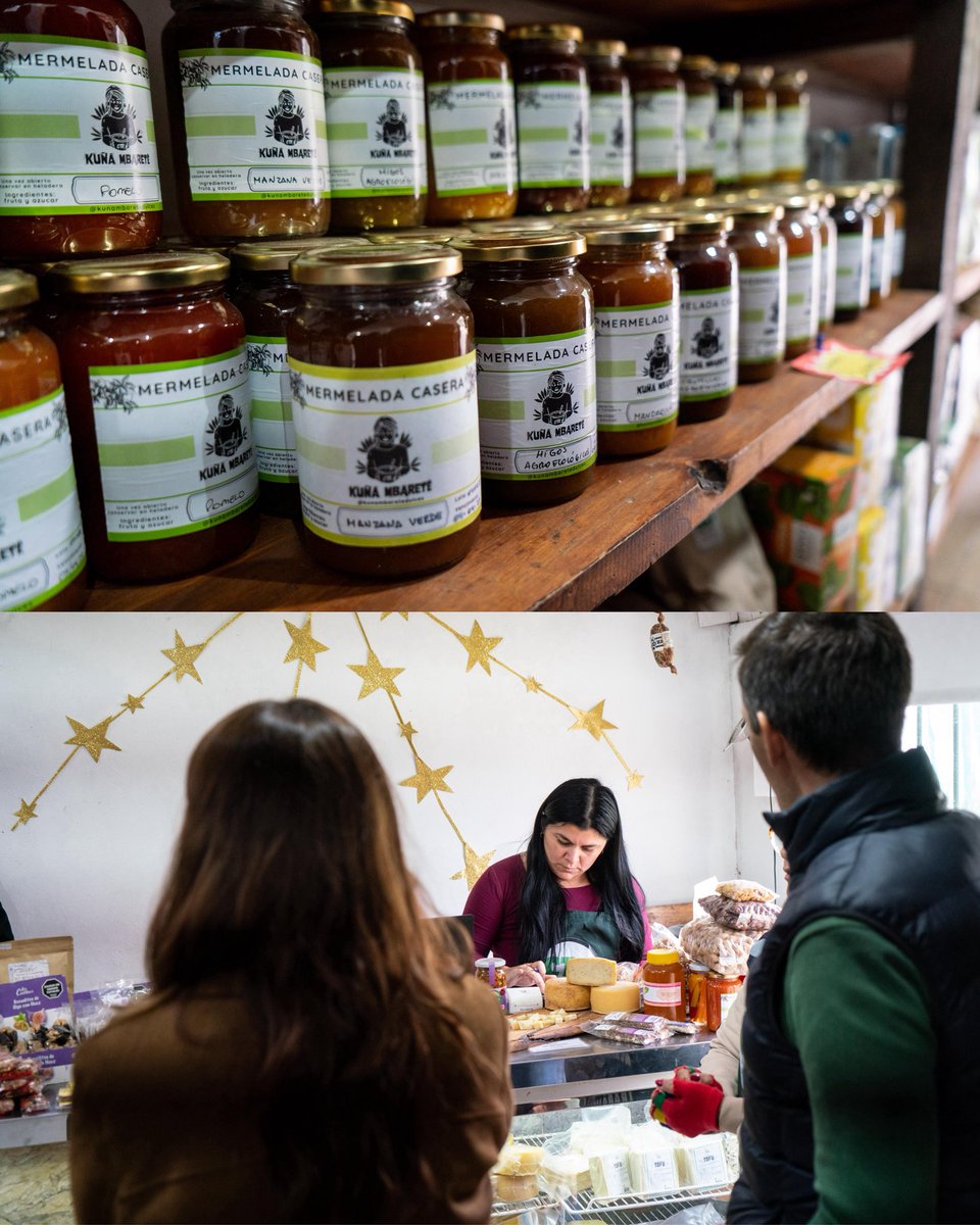 En la recorrida por el Municipio de San Vicente, junto a Nicolás Mategazza visitamos el almacén y patio gastronómico de la Cooperativa de Trabajadores Rurales.