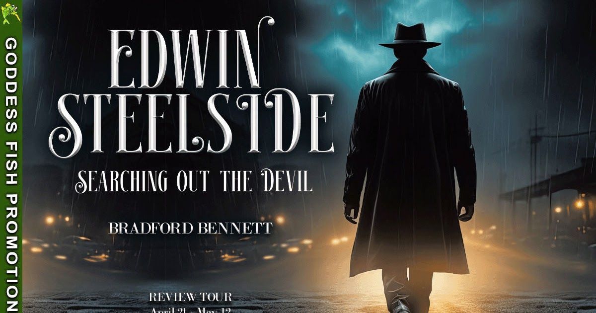GoddessFish's tweet image. Review of  the #shortstory #mystery #collection EDWIN STEELSIDE: SEARCHING OUT THE DEVIL by Bradford Bennett. "I loved the interactions with everyone Edwin worked with." Enter to #win a $10 Amazon/BN GC. ironcanuckreviews.blogspot.com/2026/04/review… @CanuckIron