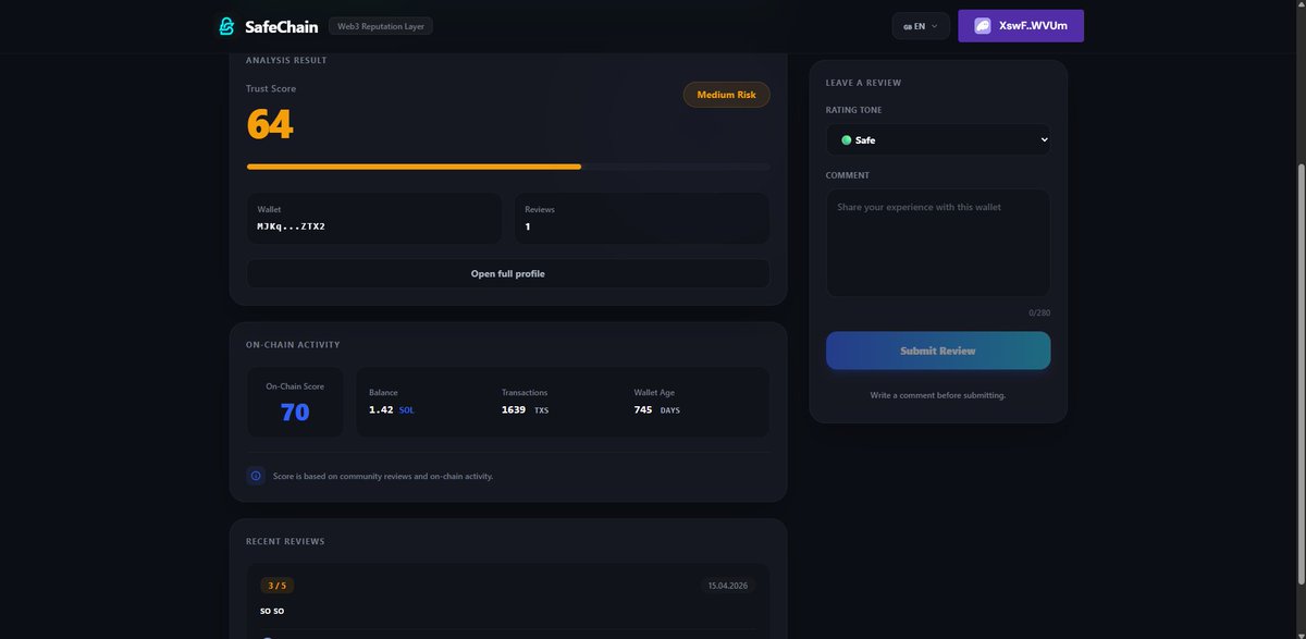 SafeChain tweet media