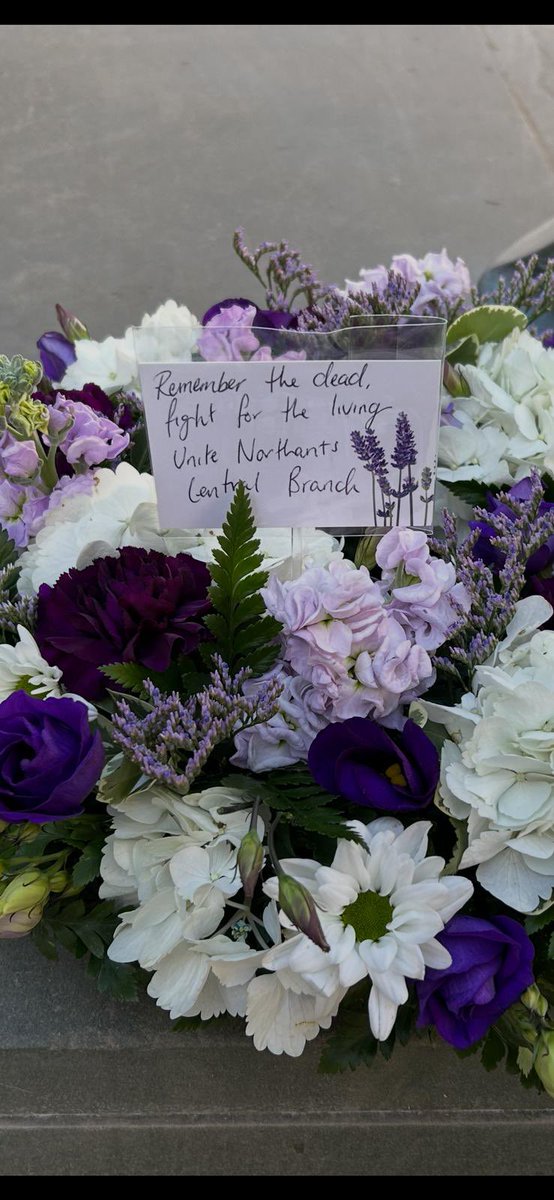 NhamptonUnite's tweet photo. International Workers’ Memorial Day in Northampton.

Remember the dead. Fight for the living.

@TUCNorthampton
@NorthantsUnite
@WestNNUNISON https://t.co/aTaJsDjk5W