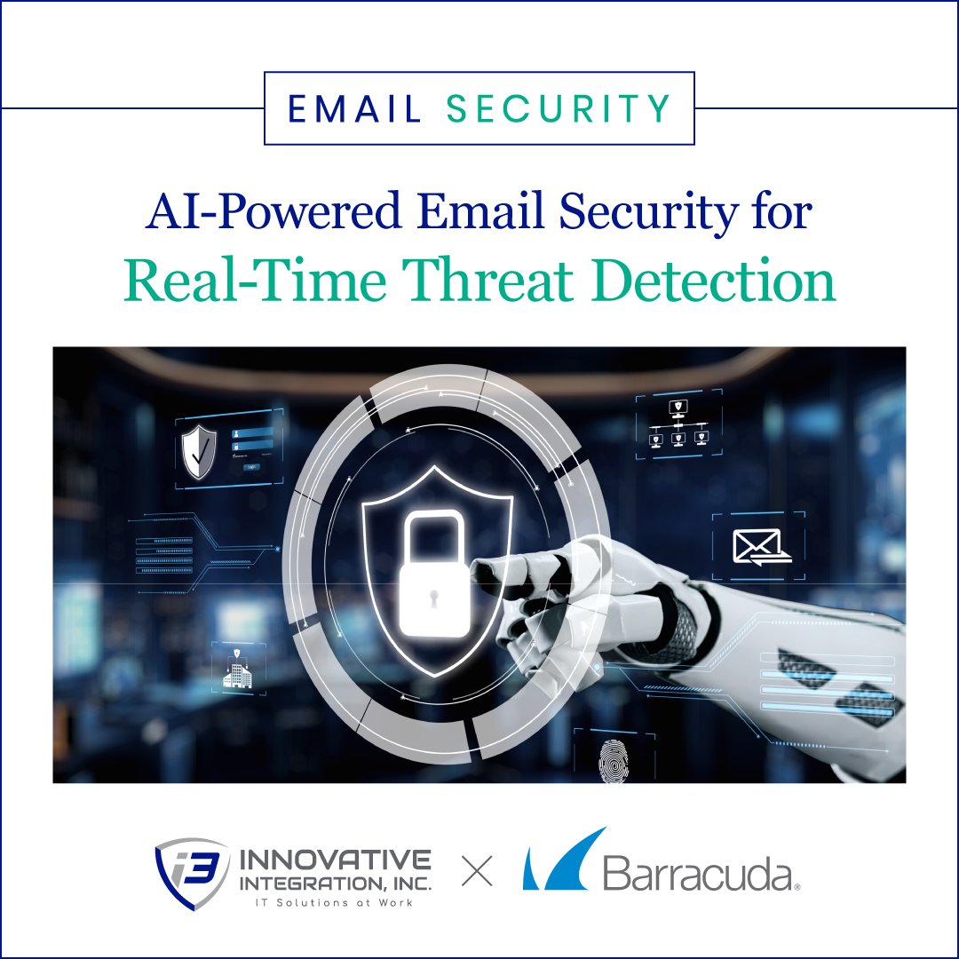 InnovativeII's tweet photo. 🛡️ Protect your organization with Barracuda’s AI-driven email security: intelligent threat detection, automated remediation, and seamless integration to keep your business safe. See how we can help!

Learn More: https://t.co/PKPe9VLEKT

#AI #Barracuda #EmailSecurity https://t.co/S2rnATSKZG