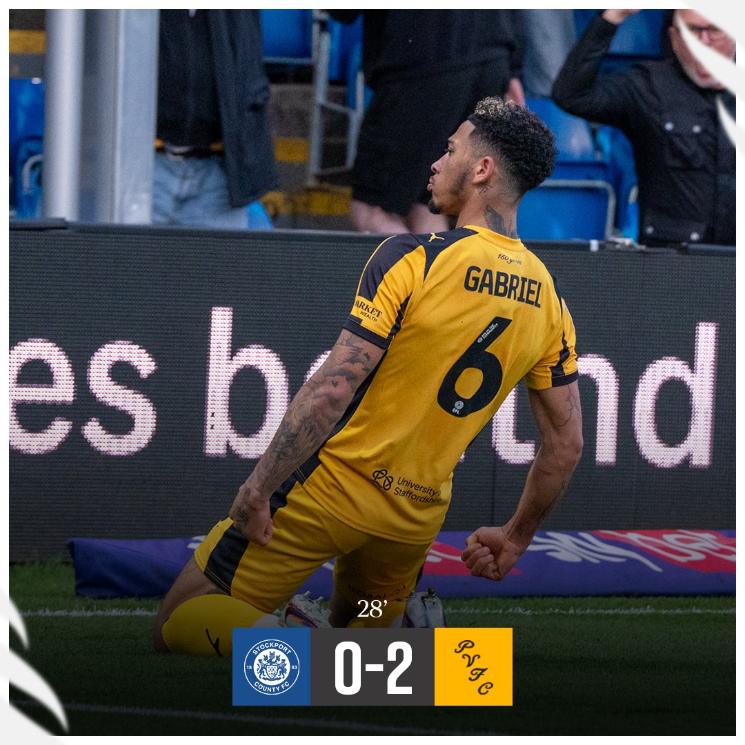 OfficialPVFC's tweet image. Two to the good with just over fifteen minutes to go of the first half! ⏱️

#PVFCLive | 0-2