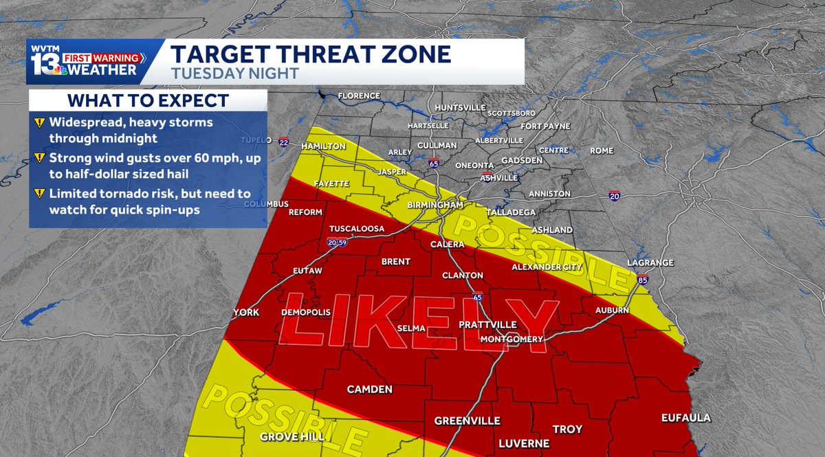 Storms Tuesday evening could pack a punch with strong winds and hail in ...