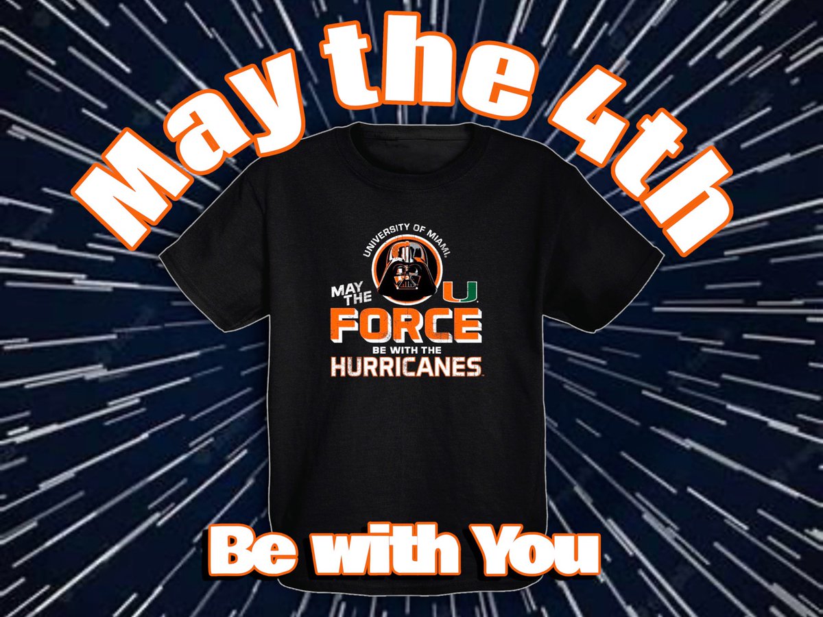 mrcaneslegend's tweet image. Get your Hurricanes /Star Wars tee ,in time for May 4th @miamihts . Available at the Store and online miamihts.com/products/miamm…
#May4 #StarWarsDay 
🙌💪