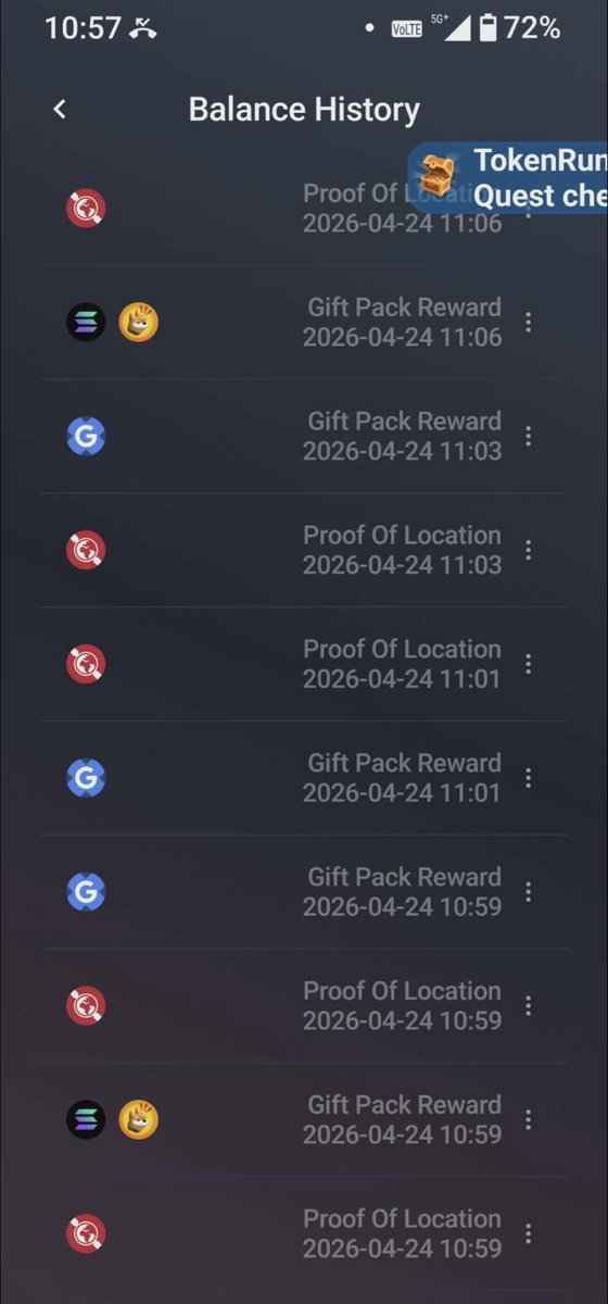 yasushetamarki's tweet image. 4月25日からアプリを起動してもなぜかお宝がゲットできない。
GPSが不調の様子だけどお宝自体はきちんと表示されている。
わたしがそれをゲットできないだけ😂
アプリを再インストールしてみたが効果は無かった
#TokenRun #M2E #SEEKER 📱 @GEODNET