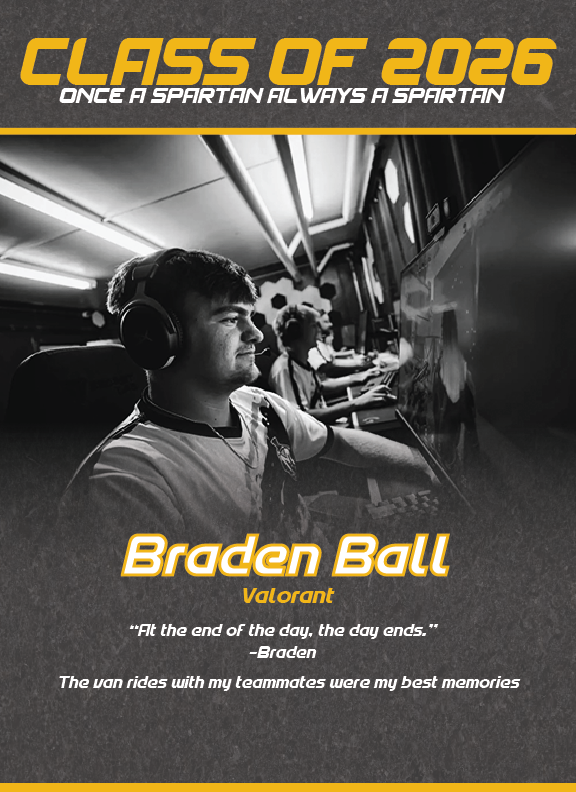 MU_esport's tweet photo. Our next Senior Spotlight goes to Braden Ball

Braden walked on to our program in 2024 and had an immediate impact earning a varsity Valorant position. He will continue his education at Trine next Fall as he works towards his DPT

Thank you for all of your time and passion Braden https://t.co/JMZXUmMtI7