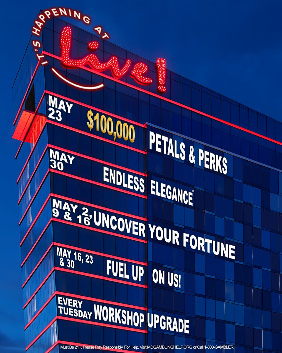 Live! Casino & Hotel Maryland tweet media