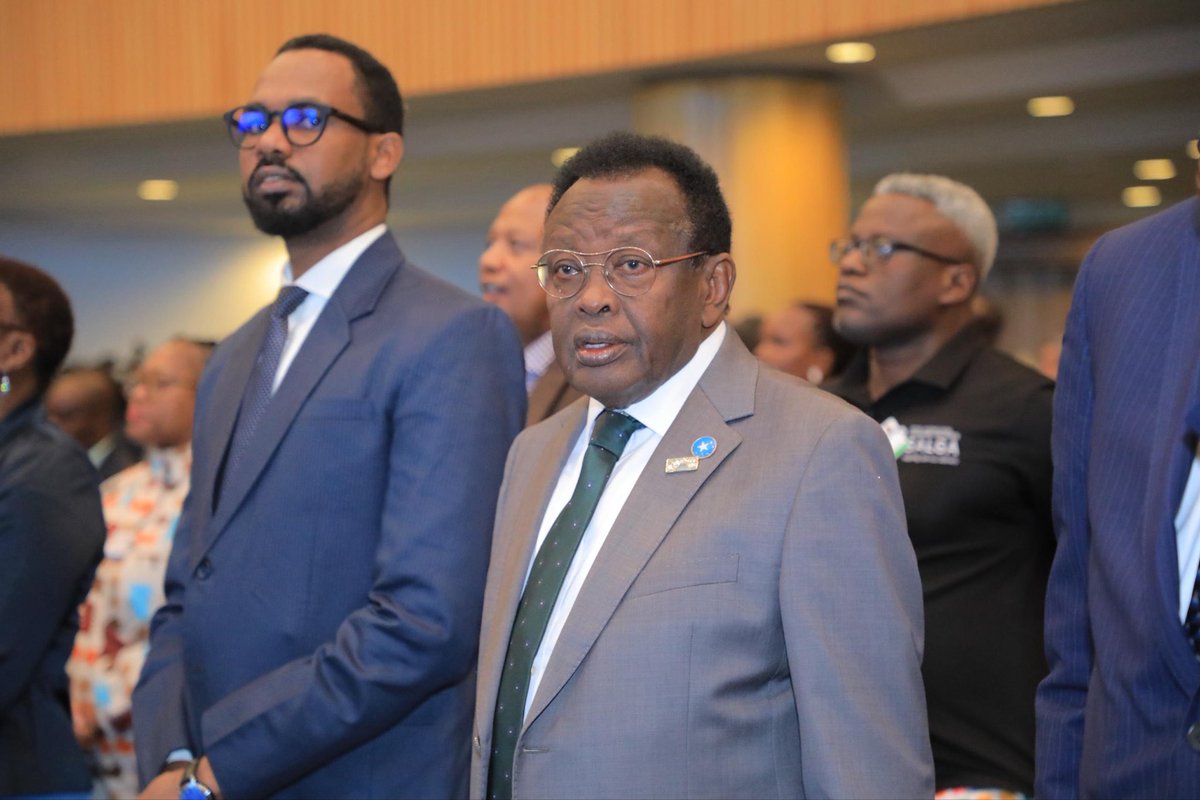 BashirMJ's tweet photo. Glad to be part of #ARFSD12 in Addis Ababa. We had meaningful discussions on climate action, water security, and green growth. I reaffirmed Somalia’s commitment to building resilience, protecting our environment, and working closely with our regional partners. https://t.co/qUolcmspwr