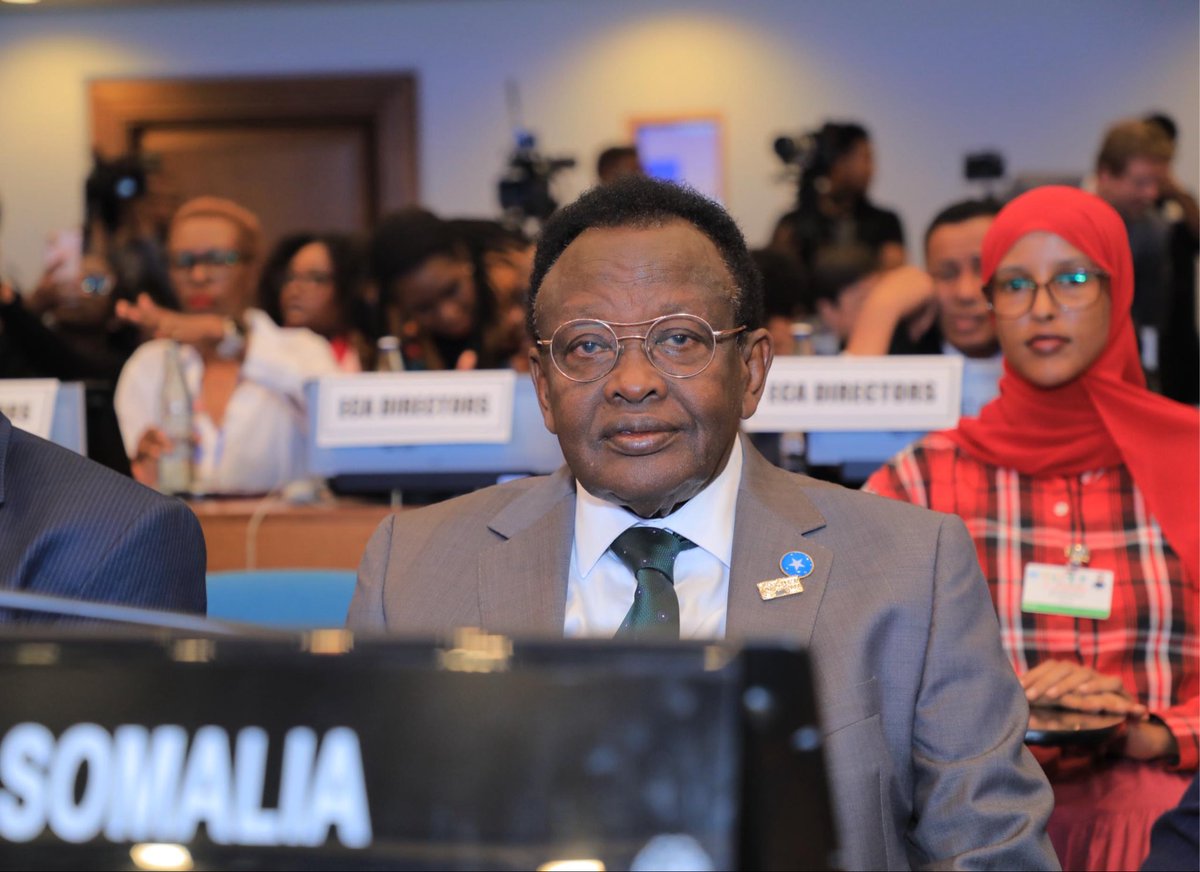 BashirMJ's tweet photo. Glad to be part of #ARFSD12 in Addis Ababa. We had meaningful discussions on climate action, water security, and green growth. I reaffirmed Somalia’s commitment to building resilience, protecting our environment, and working closely with our regional partners. https://t.co/qUolcmspwr