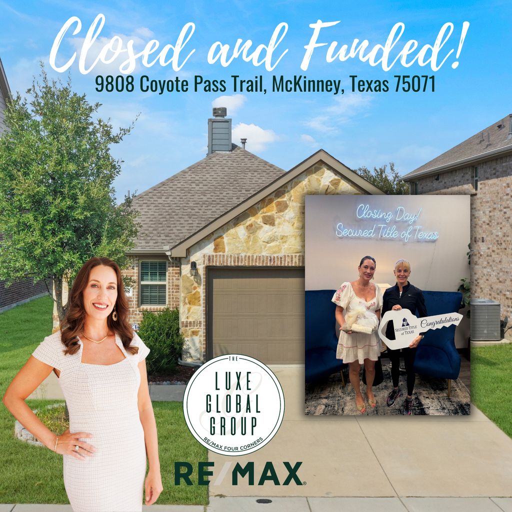 HGigley's tweet image. 🎉 CLOSED &amp;amp; FUNDED! 🎉
Another successful closing in the books! Congratulations to my Client on the sale of her home! 🏡✨

Wishing you all the best in your next chapter. I can’t wait to see what’s ahead for you! 🥂

#REMAXFourCorners #Remax #Theluxeglobalgroup #Northtexas