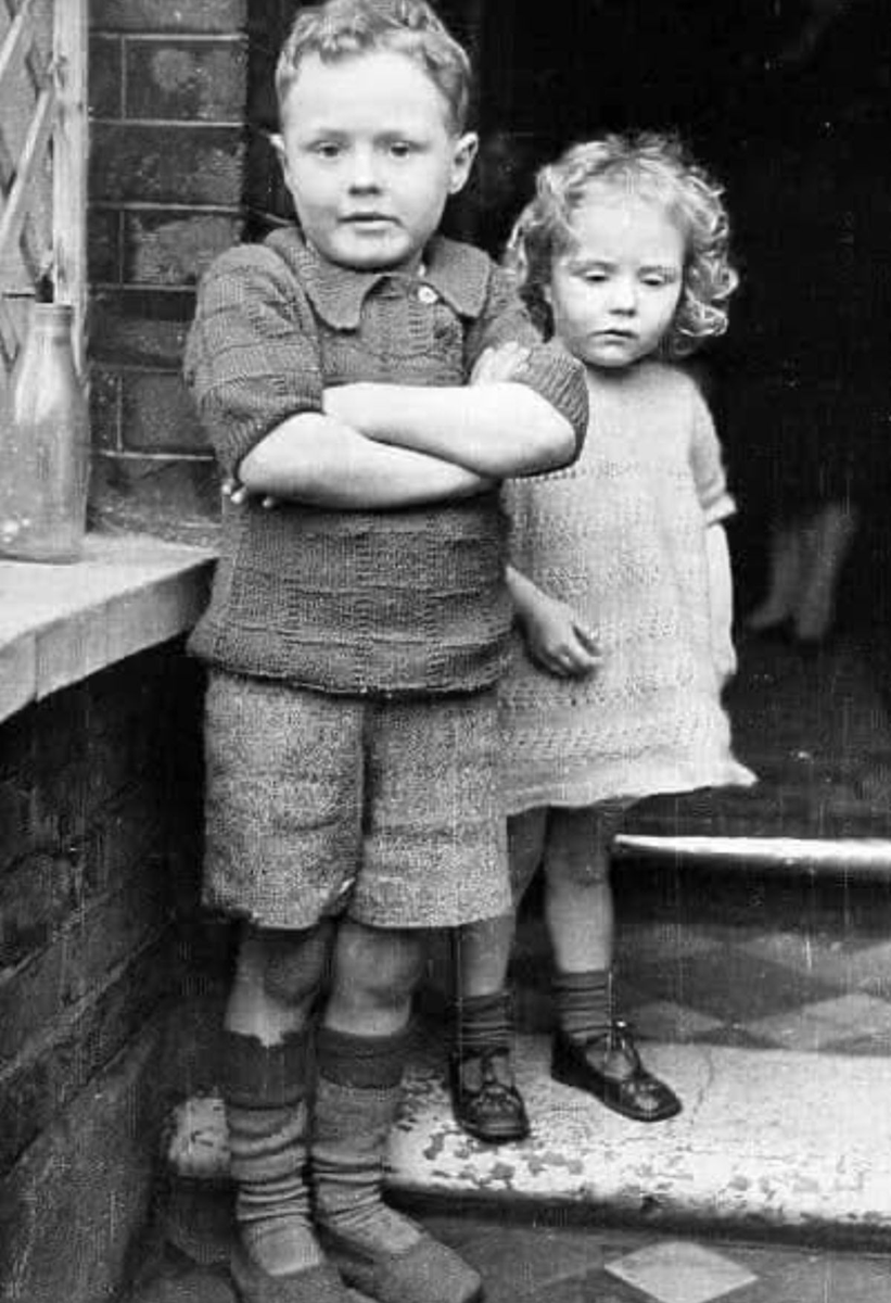These are our forebears, we are not beaten we are just getting started. 

Freddie Harrison, 6 years old, saved his sister Winifred Mary, 3 years old, from beneath a pile of bricks after a German bomb smashed their London home whilst they were in bed, 6th March 1941. Then Freddie