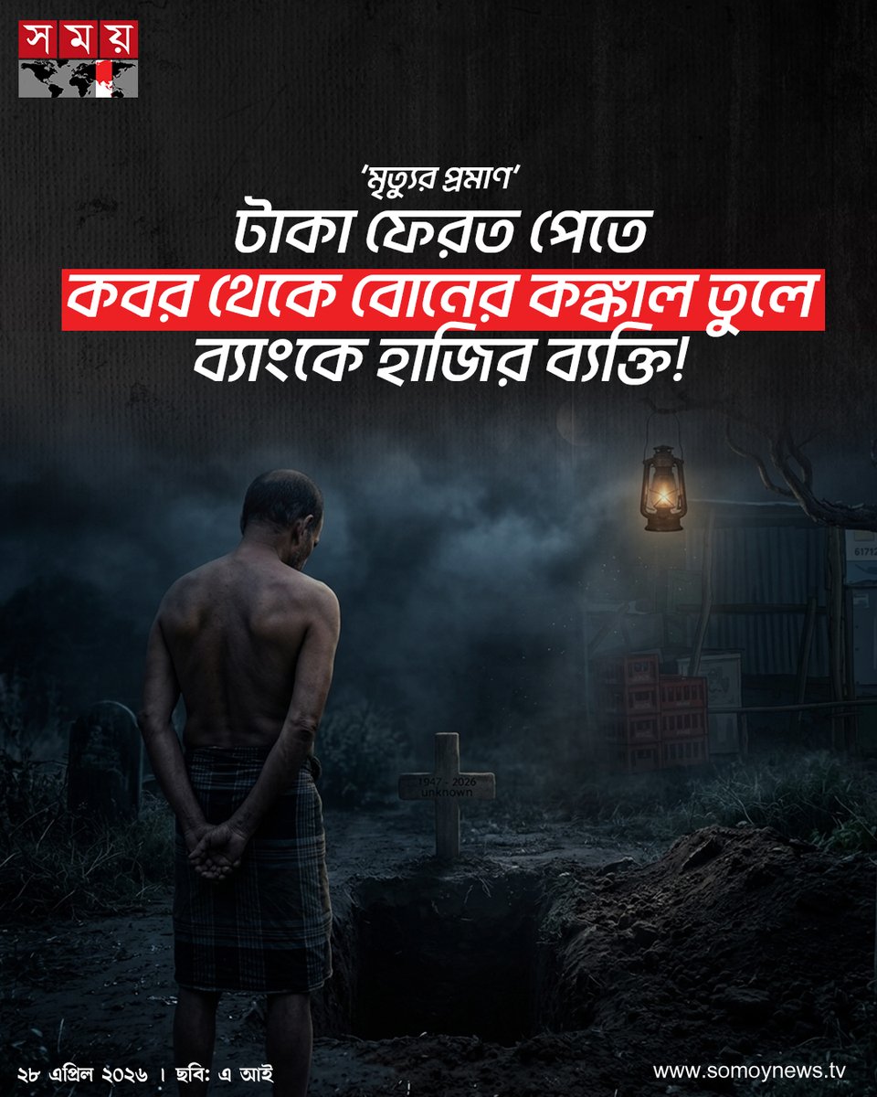 somoytv's tweet image. অভিযোগ উঠেছে, জিতু মুন্ডা নামের ওই ব্যক্তি তার বোনের (মৃত) নামে জমা করা টাকা তোলার জন্য একাধিকবার ওড়িশা গ্রামীণ ব্যাংকে গিয়েছিলেন। কিন্তু ব্যাংক থেকে বলা হয়, টাকা তুলতে হলে...

#InternationalNews #news #somoytv

বিস্তারিত:somoynews.tv/news/2026-04-2…