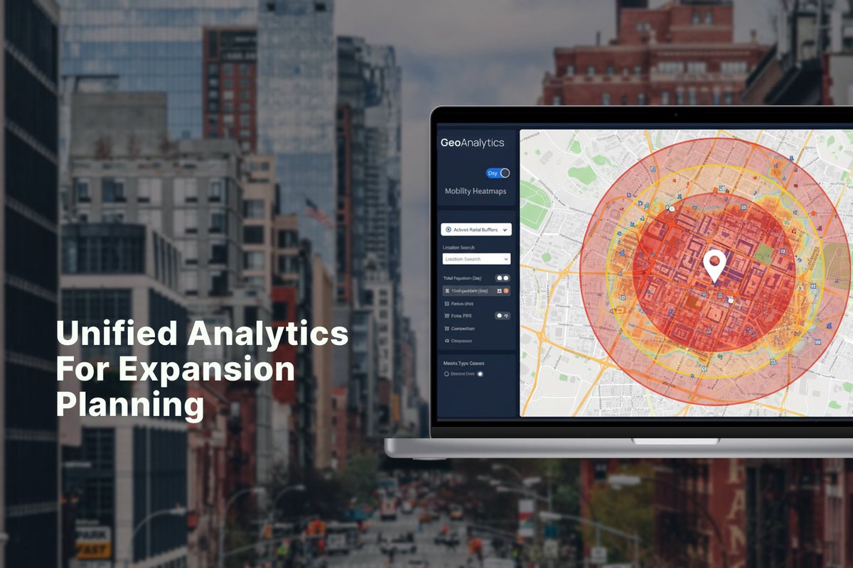 Gis_Point's tweet photo. Before: field surveys, fragmented spreadsheets, weeks per decision.
After: one GeoAnalytics platform, mobility data + density grids + competitor mapping.
Minutes per site.
Case study in comments. https://t.co/hRQVJopSbR