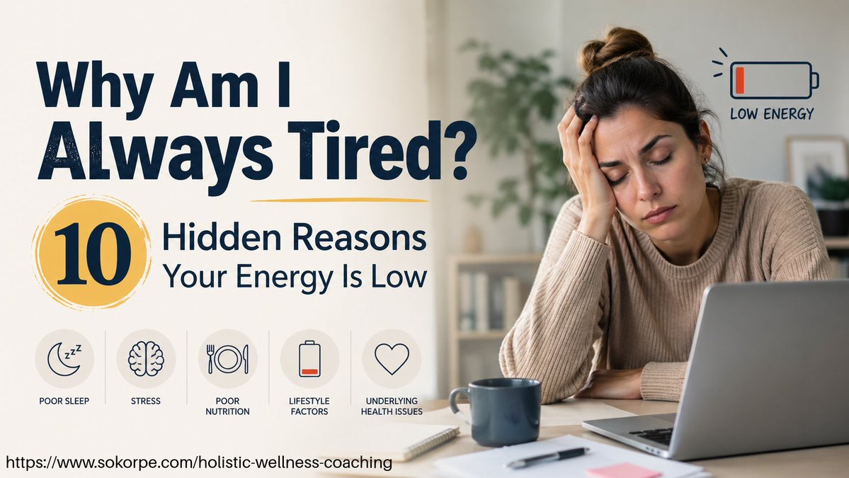 TheNinjaGeneral's tweet image. Always tired? It may not be age or lack of sleep—it could be hidden drains like stress, poor habits, mental overload, and a lifestyle that needs realignment.  

linkedin.com/pulse/why-am-i… 

#Wellness #Burnout #StressManagement #MentalClarity #Productivity
