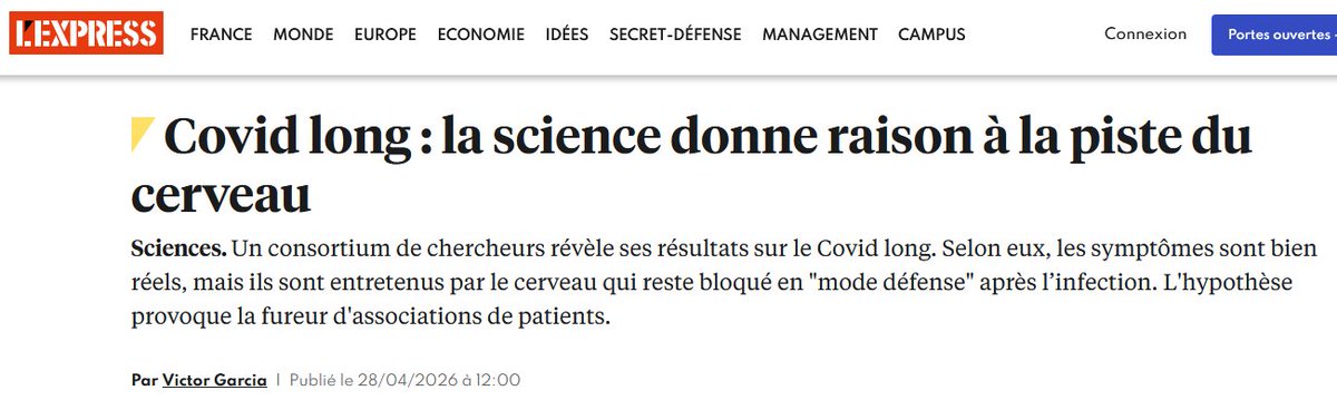 Le partie pris de cet article est fou.
La méconnaissance de l'auteur qui parle de "masq chirurgicaux" tandis qu'aucun ambassadeur du covid long ne s'expose (dans tous les sens du terme) en espace intérieur publiq sans un bon masq FFP2.
Tandis q l'organisation est "démasquée".