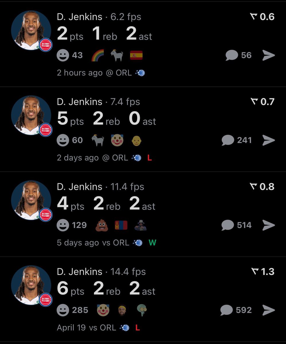 Con este tipo como base suplente estamos jugando unos playoffs. La gerencia de Pistons sobrevaloró mucho lo que teníamos y al fin de cuenta nos cayó la realidad justo cuando más duele, en los Playoffs.

La gerencia de Pistons tiene que ser ambiciosa si queremos ganar ahora.