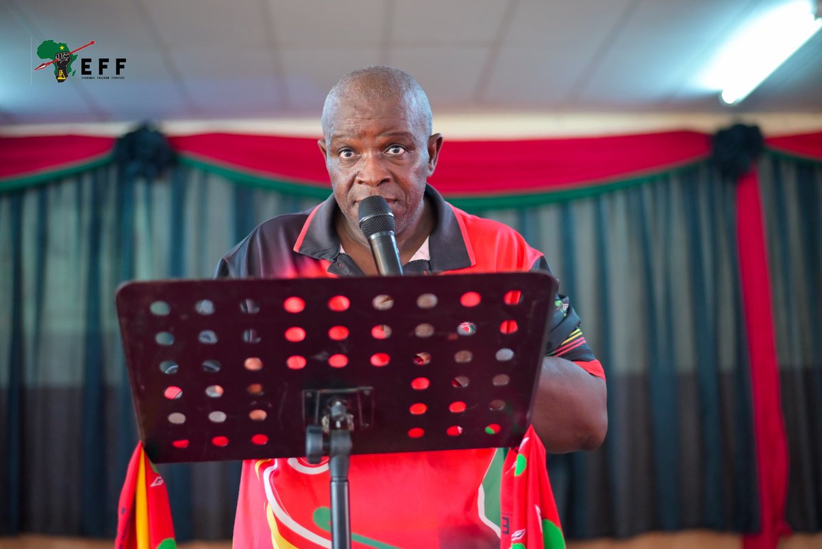 EFF_Nkomazi's tweet photo. ♦️ICYMI♦️

EFF Nkomazi SRETF Convenor Fighter Ngrayi Ngwenya addressing fighters at the EFF Nkomazi Freedom Day Rally that was held at Ingwenyameni Primary School, Block-C Ward 1 yesterday. 

#RegisterToVoteEFF  In The 2026 Local Government Elections On The Following Link: https://t.co/5mKrgxj8CL

#EFFFreedomDay