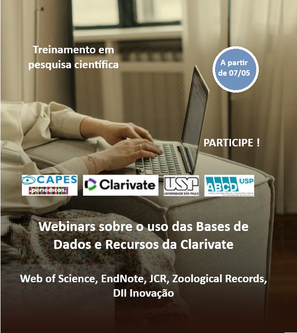 abcdusp's tweet image. Calendário de Webinars da Clarivate: Bases de de Dados e recursos de informação - maio e junho

Link: abcd.usp.br/informa/webina…

Participe e melhore a qualidade da sua pesquisa!

@Clarivate @abcdusp #webinar #gratis #pesquisa