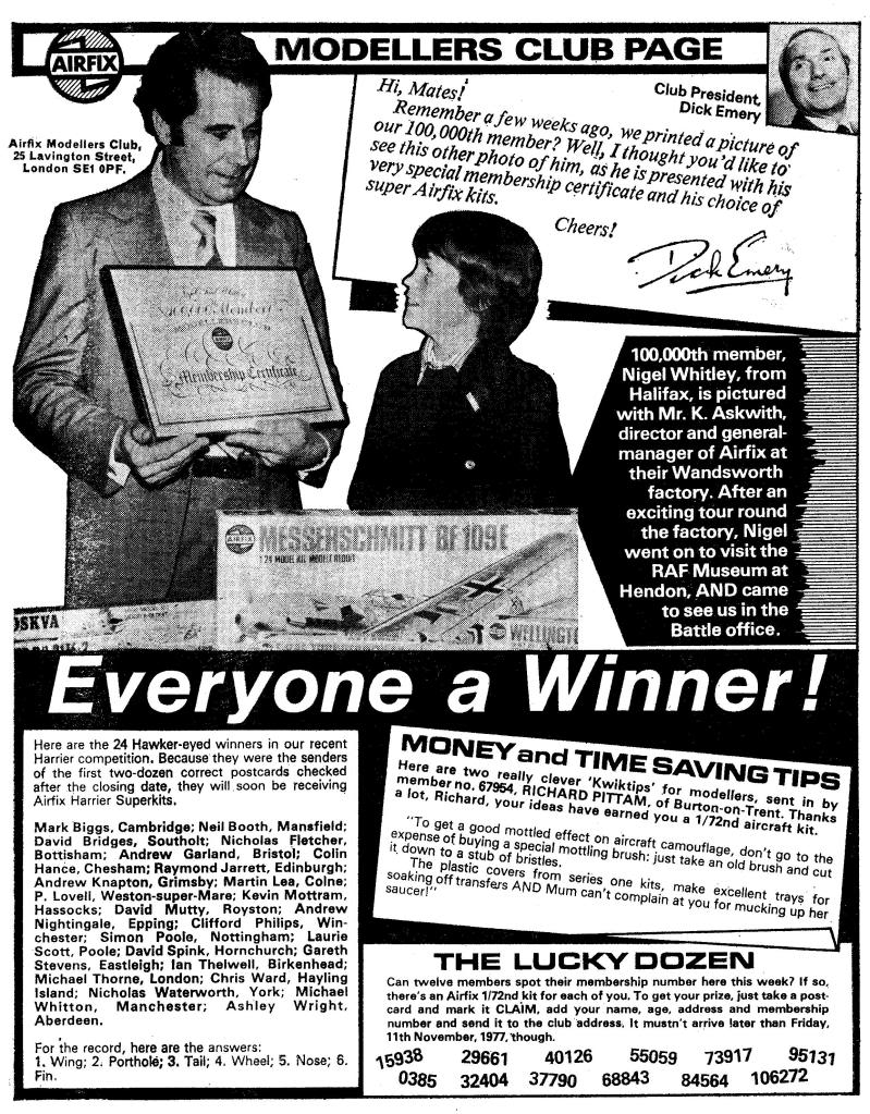 Airfix's tweet image. One from the archives…

Were you part of the Airfix Modellers Club back in the 70’s?

Share your memories with us 👇
 
If you’d like to join the 2026 Airfix Club, you can sign up here: ow.ly/a7Fj50YR7Jg 👈

#Airfix #ScaleModelling #ScaleModels #AirfixModellersClub