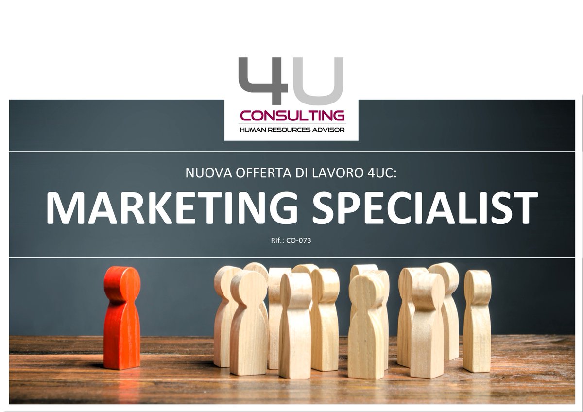 4uchr's tweet photo. 🚨 Marketing Specialist | Digital Agency
Se pensi di avere il profilo giusto o conosci qualcuno che potrebbe esserlo, candidati sul nostro sito: https://t.co/uZhdlcVLZp https://t.co/eUcUKNptwD