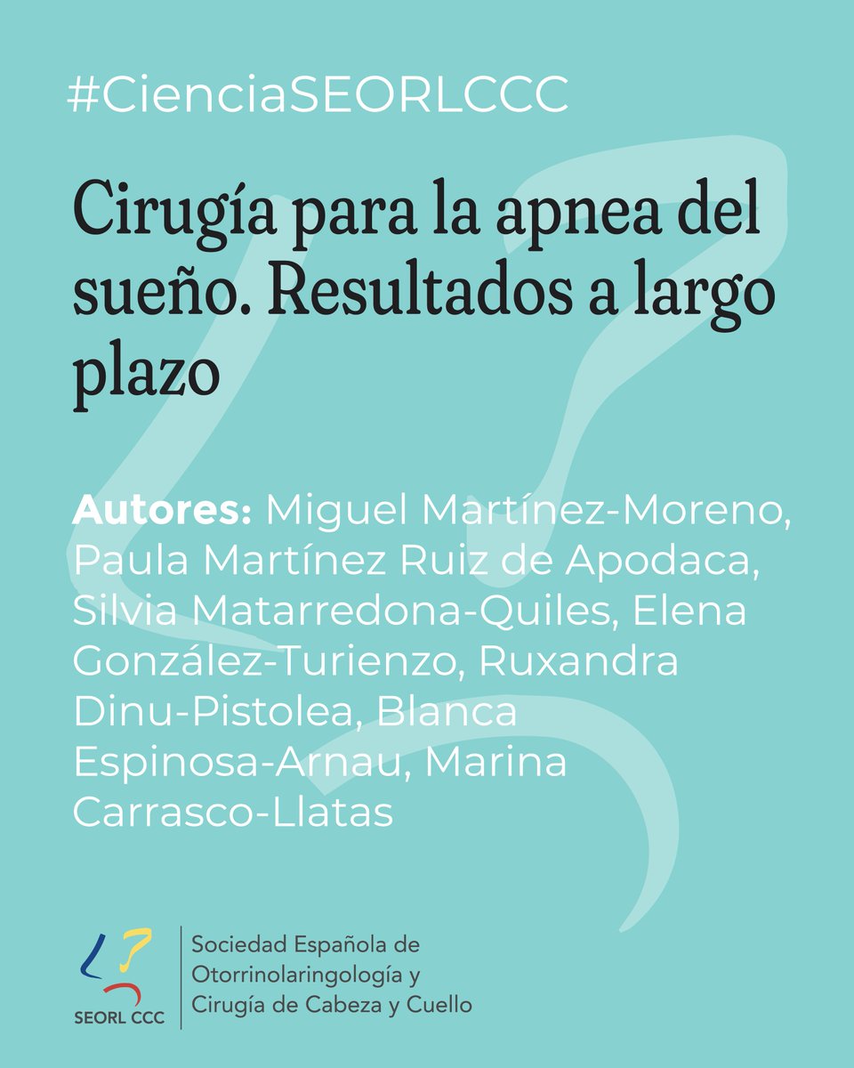 SEORLCCC's tweet image. 🔬 #CienciaSEORL. Un análisis sobre la estabilidad y eficacia a largo plazo de la cirugía de las vías respiratorias superiores en pacientes con apnea del sueño (#AOS).

➡️ Accede al estudio: goo.su/A6DRk5G