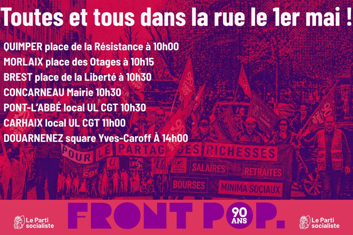 Les socialistes du Finistère tweet media