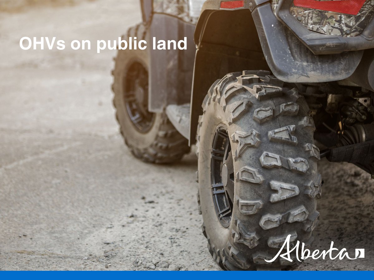 ABForestryParks's tweet photo. If you are using an off‑highway vehicle (OHV) on public land, make sure you know the rules.

Plan your trip before setting out: https://t.co/zUBIIraEgm https://t.co/ANnKMO6sjx