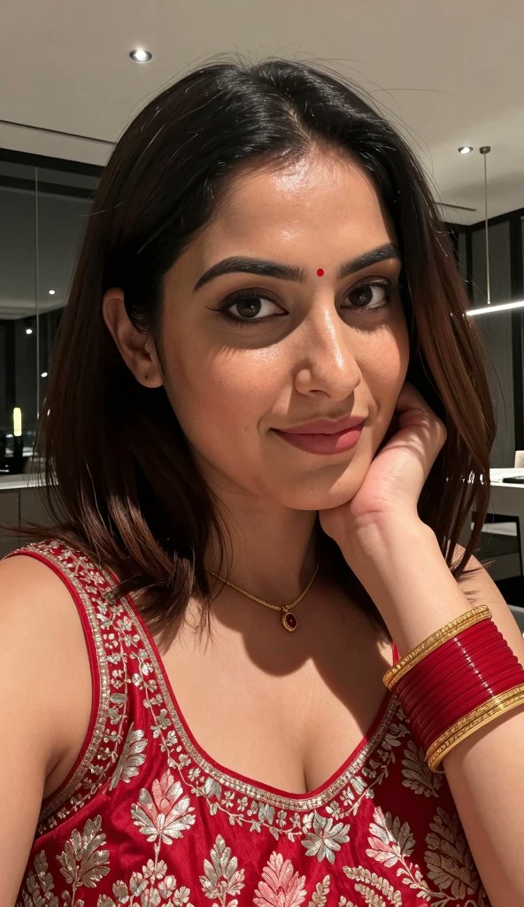 TemptingSamaira's tweet photo. The AC was too cold, but the red blouse wasn’t helping. Husband was stuck at the client site. His junior from accounts kept refilling the punch. Thigh brushed mine under the table. Twice. No apology. Left hand learned to lie for the night. Right hand didn’t. https://t.co/xxPYNLjTcb