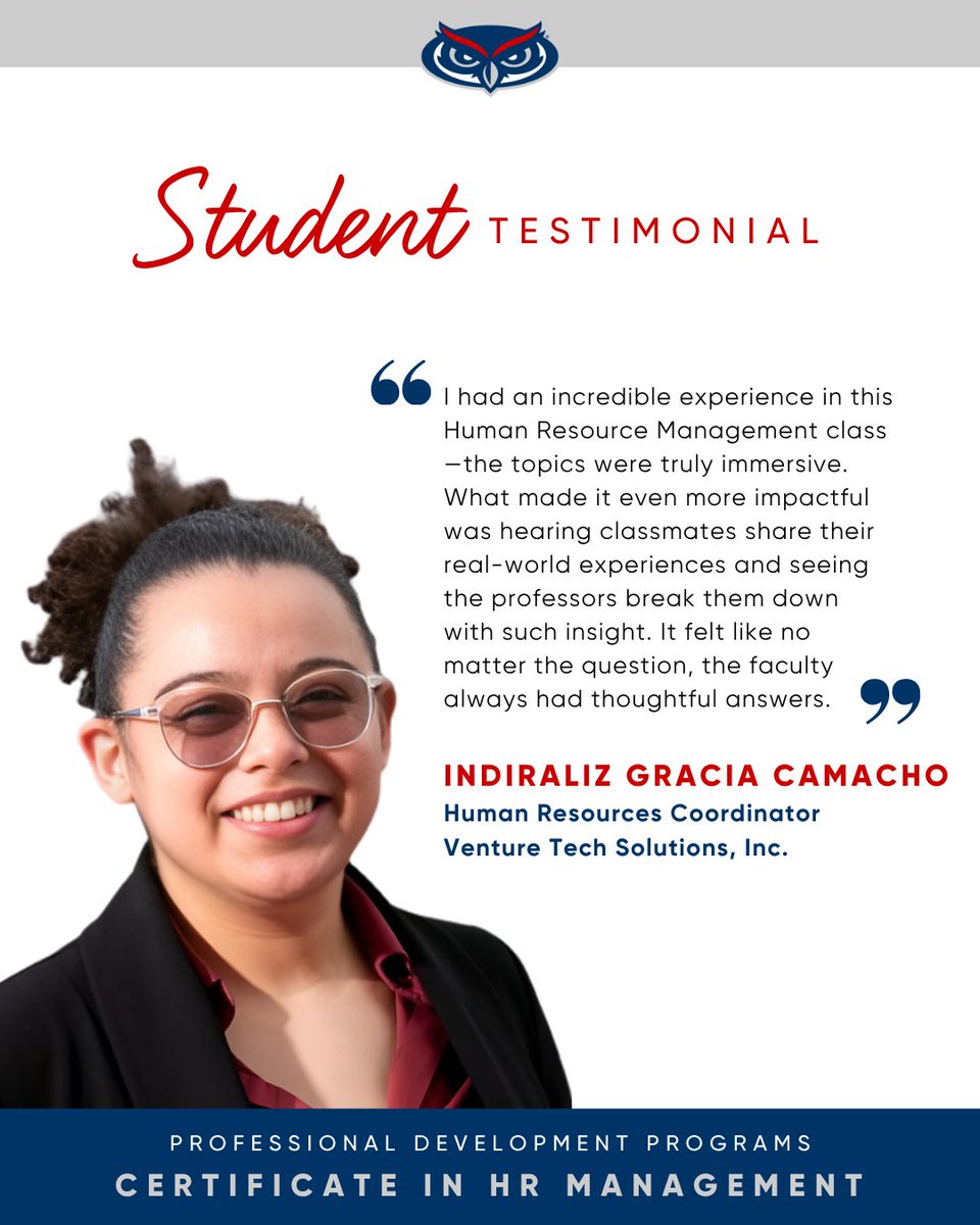 FAUExecEd's tweet image. #FAUExecEd Certificate in #HRManagement is designed to move you past the basics. We've integrated AI throughout the sessions to help you master recruitment, legal compliance, compensation, and retention. Don't just adapt—lead.

🔗  hubs.la/Q04dKp930

@faubusiness