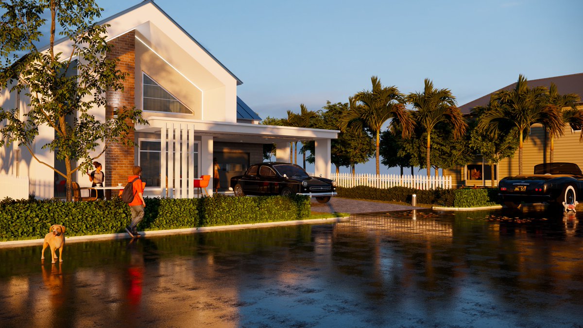 Arc_Yousouf's tweet image. ""A 3 bedroom design, this is beyond a regular bungalow in Nigeria. Its a new setting, a new verse to bungalows""
Designed&amp;amp;visualised by: @Arc_Yousouf 

#3DDesign #ArchViz #LuxuryLiving #ExteriorDesign #Visualisation #CGI