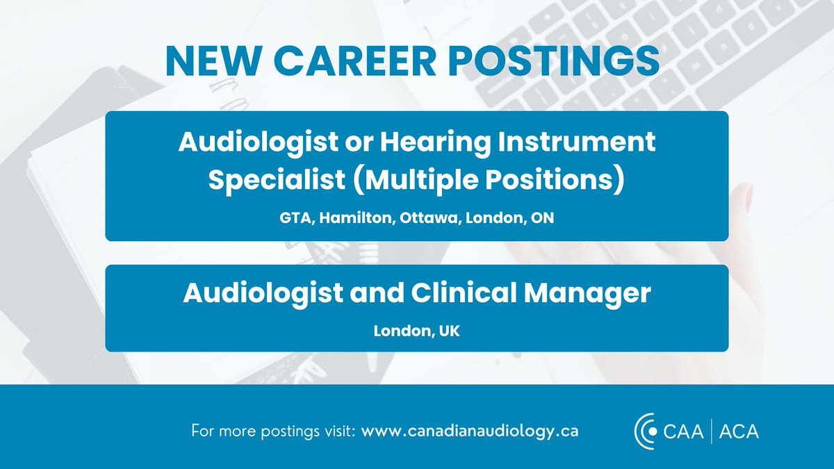 Canadian Academy of Audiology tweet media