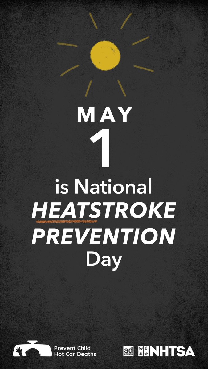 MDTraumaNet's tweet photo. May 1 is National Heatstroke Prevention Day, a reminder that a parked car can become dangerous fast. We’re sharing this to help keep kids safe as warmer weather approaches.  #PreventHeatstroke https://t.co/36sjlYriqs