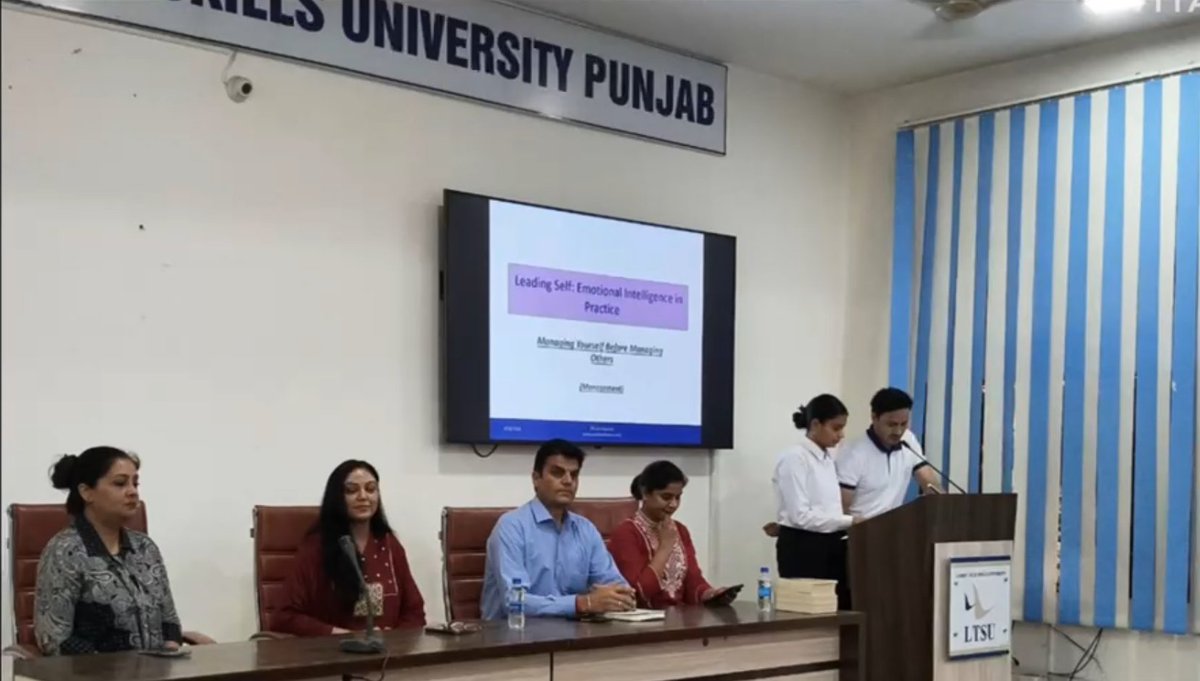 lamrinuniv's tweet photo. Day 1 of the 3-Day Boot Camp at the School of Commerce and Management, LTSU began with great enthusiasm, interaction, and learning 
The sessions were conducted by Ms. Anu Kaushal, Director – Training &amp; Communications, focusing on Emotional Intelligence, Communication Skills etc. https://t.co/r109P1g9tN