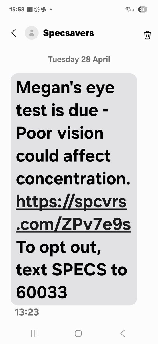 PilsnerTrail's tweet photo. Well @Specsavers it wont effect her concentration as much as you lot prescribing her glasses when she had 20/20 vision. She needed eye surgery on a squint. Not glasses! https://t.co/NEop1G1l5h