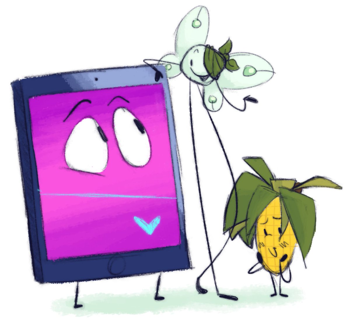 IceTheCatArtist's tweet photo. Drawing MePad everyday until I get the MePad plush day 140 🩵 feat. Bot + Poppy
Requested by @mepad_ii
#inanimateinsanity #PopBot https://t.co/GsT6WCyQwf